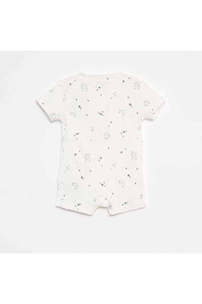 KIABI A lightweight zip-up sleepsuit with short sleeves GREY