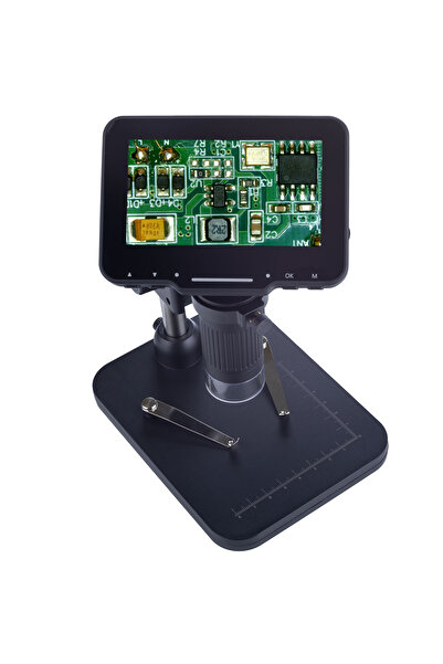 Rosfix Digital Microscope LP043-Z01C | 4.3" LCD Screen, Zoom, 8 Adjustable LEDs