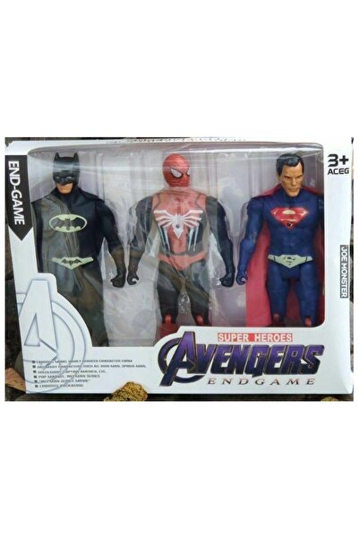 Toybox The Avengers Superheroes Action Figure Set 3pcs