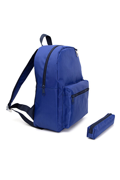 GNC DESİGN Lacivert Kalemlikli 0-8 Yaş Çocuk Sırt Çantası, Anaokulu-Kreş Sırt Çantası