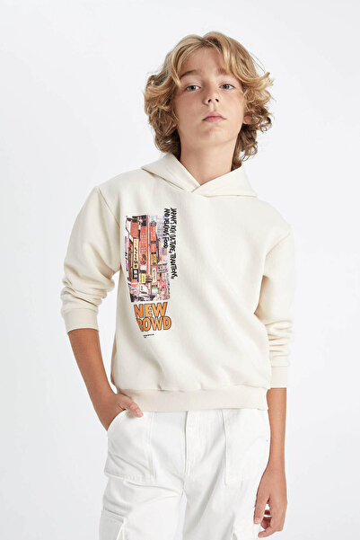 DeFacto Ecru Boy's Sweatshirt C9824A8/Er103