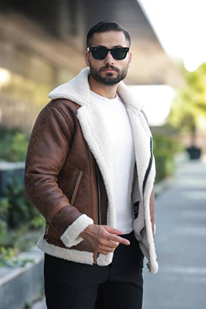 BASEL.CO Χειμερινό παλτό με λεπτομέρεια από γούνα Biker