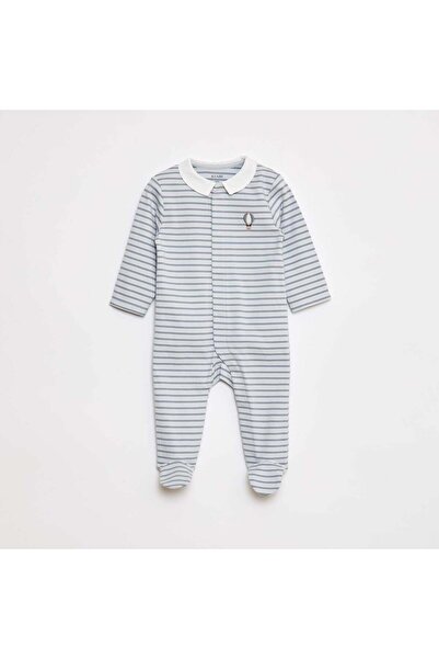 KIABI بدلة نوم طويلة وخفيفة الوزن باللون الأزرق