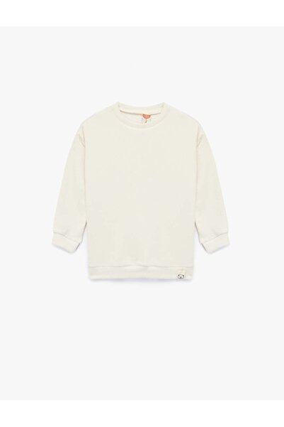 Koton Hanorac bej pentru băieți 6Wmb10046Tk