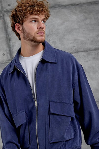 NOMARC Navy Blue 251 Modal Fabric Oversize Suit