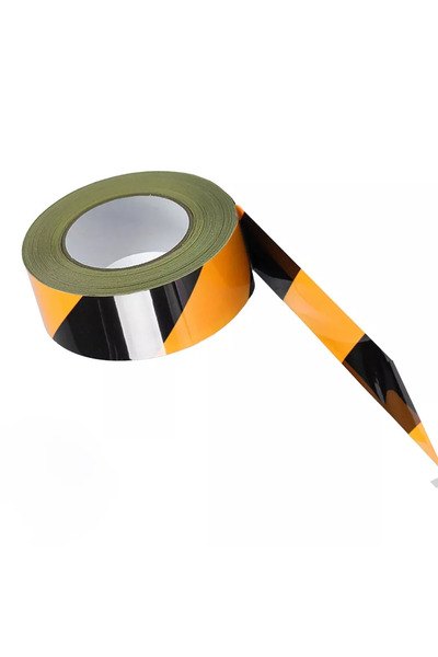 CARBOY Bandă reflectorizantă, adeziv poliacrilic, autoadezivă, 10 m, negru/ga...