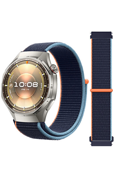 Sneezy Huawei Watch GT6 Pro 46mm İle Uyumlu Ayarlanabilir Cırt Cırtlı Yumuşak...