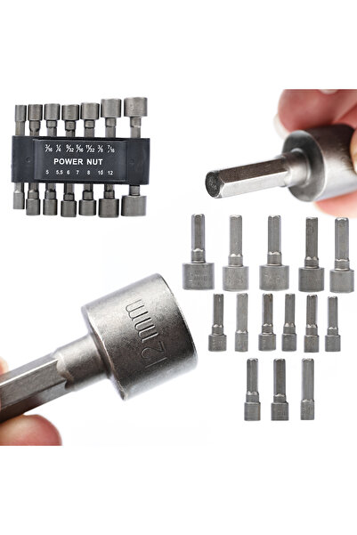 Rosfix 5–12mm Tubular Head Set 14 Pieces | 1/4” Drive Stainless Steel