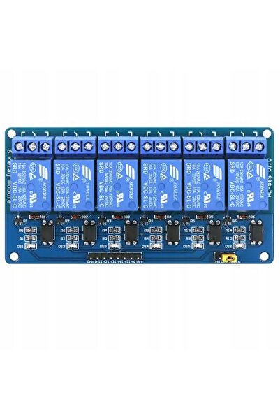 Rosfix 6 Channel 12V Relay Module | Optical Isolation, 10A, Arduino Compatible