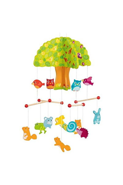 Goki Carusel Patut Bebe Cu Animale De Lemn