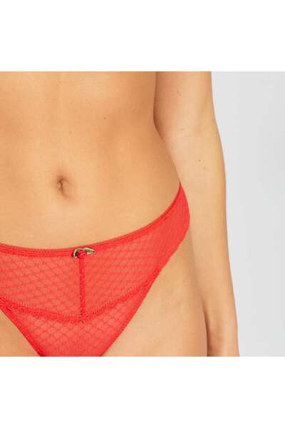 KIABI Tulle lace thong RED