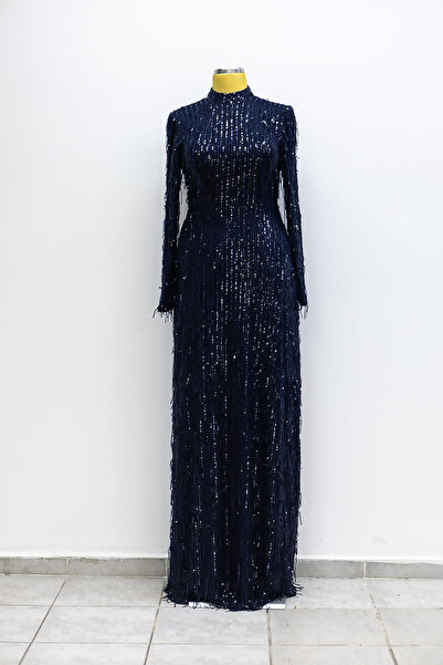 GÖKMEN GİYİM Pullu Tesettür Abiye Elbise 2025