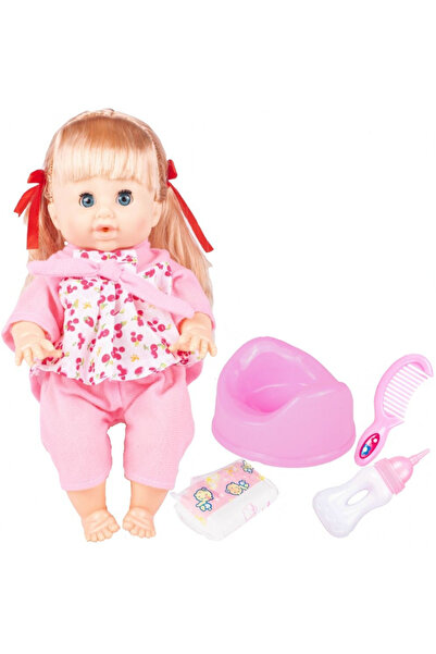 MalPlay Interactive Musical Doll with Potty and Accessories - Pink Girl