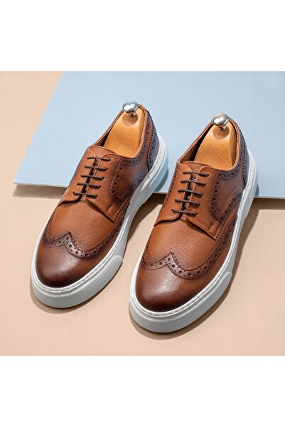 Modlet.ro Men's brown leather lace-up casual shoes MOD13791
