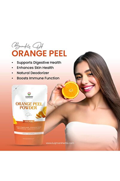 Luqmani herbs مسحوق قشر البرتقال - عبوة 100 جرام، سر البشرة الصافية والمشرقة