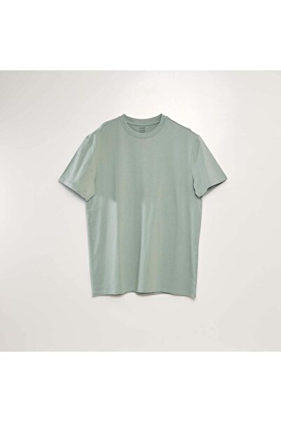 KIABI Round-neck cotton T-shirt GREEN