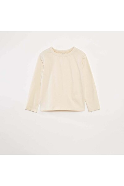 KIABI Plain long-sleeved T-shirt WHITE
