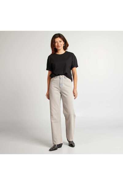 KIABI Oversized round neck T-shirt BLACK