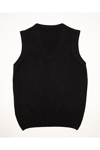 Doctor junior Erkek Çocuk Baklava Desenli Siyah Okul Süeter