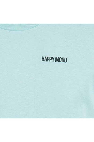 KIABI Printed slogan T-shirt BLUE