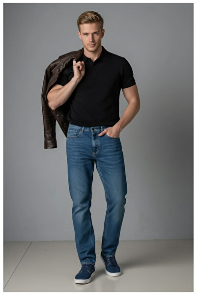 ENZİM JEANS Erkek Likralı Regular Fit Jeans