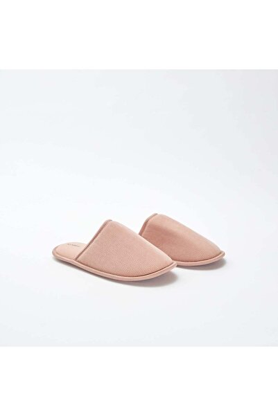 KIABI نعال مخملية وردية اللون