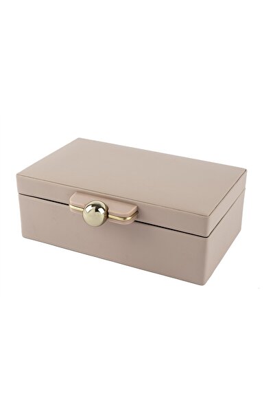Mikasa Moor Rex Pink Leather Box with Gold Handles 27X20X9Cm