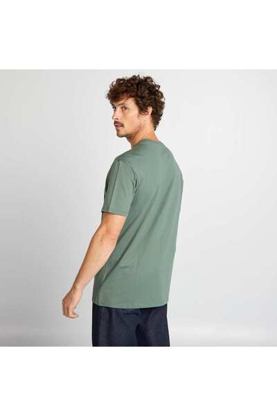 KIABI Round-neck cotton T-shirt GREEN