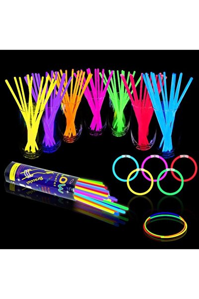 PROCART Glow sticks, various colors, set of 100 pieces Yellow