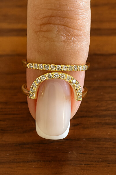 Gümüş sandık Ayarlanabilir Çelik Tırnak Yüzüğü