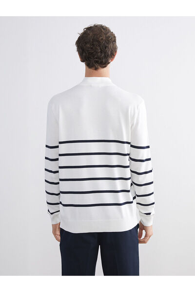 LC Waikiki Ізр Новий сезон Чоловічий трикотажний светр з високим коміром і смужками