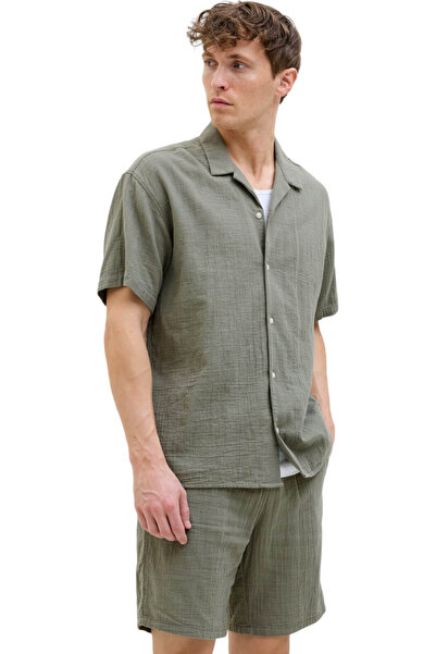 Jack & Jones JACK &JONES Easter Patras Resort shirt - 12274798-Mulled Basil