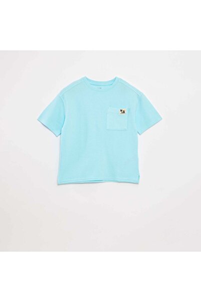 KIABI تي شيرت عثماني محبوك باللون الأزرق