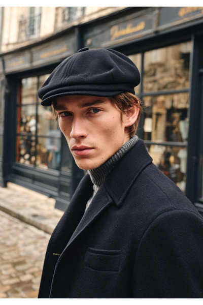 LAGRANZE قبعة رجالية فرنسية كلاسيكية