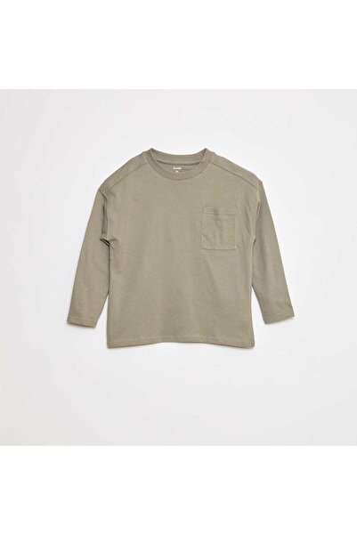 KIABI Plain loose-fit T-shirt GREEN