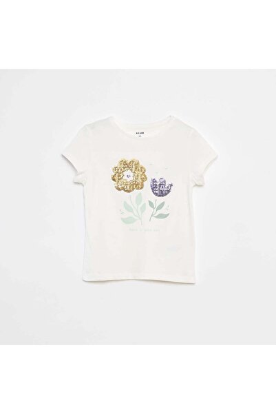 KIABI T-shirt with printed design WHITE