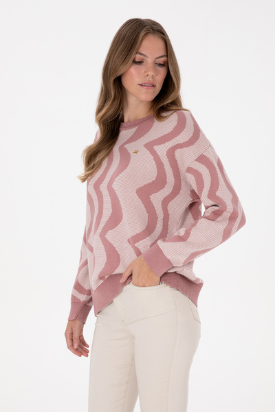 U.S. Polo Assn. Women's Orchid Crew Neck Sweater 50308899-Vr221