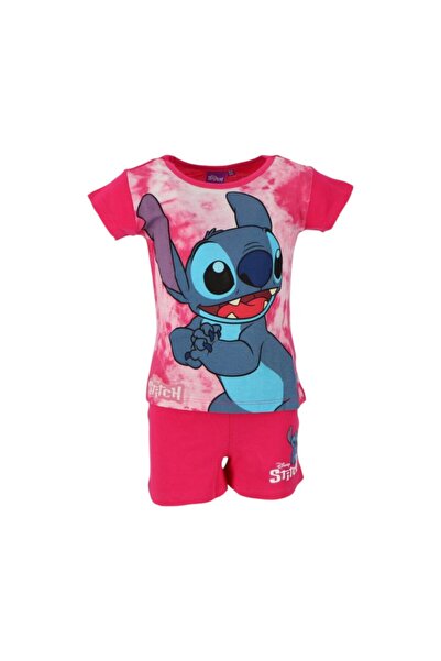 Stitch Κοντομάνικη καλοκαιρινή πιτζάμα για κορίτσια, Φούξια, Lilo &