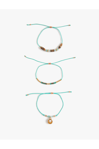 Koton Women's Blue 3 Pack Bracelet Set