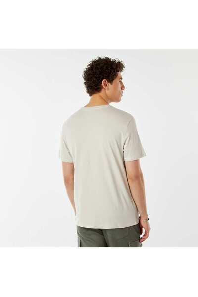 KIABI Printed slogan T-shirt GREY