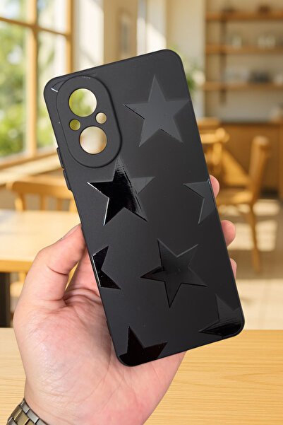 Vip Case REALME 12 LİTE Uyumlu STAR Silikon Darbe Emici Klasik Korumalı Rubber Kılıf
