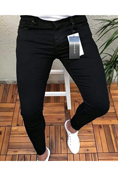 dehaine Blugi barbati slim fit, Simple Black, A2051