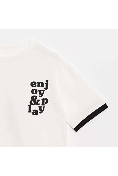 KIABI 2-in-1 effect T-shirt WHITE