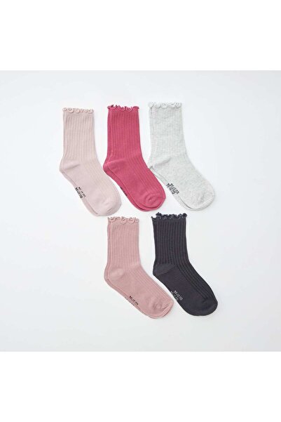 KIABI Pack of 5 pairs of socks PURPLE