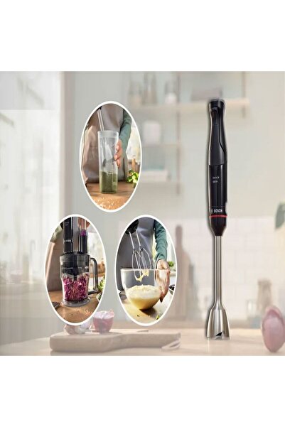 Bosch El Blenderı ErgoMaster 1000 W Siyah, Antrasit - Mutfak Tartısı Hediye