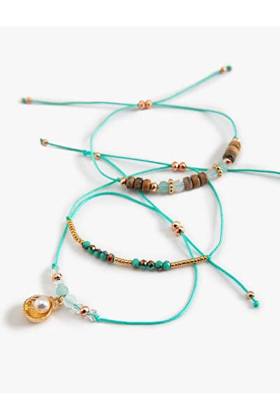 Koton Women's Blue 3 Pack Bracelet Set