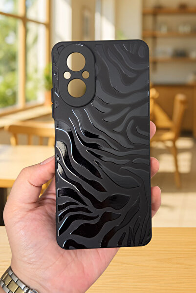 Vip Case REALME 12 LİTE Uyumlu Zebra Desenli Silikon Darbe Emici Klasik Korumalı Rubber Kılıf 277