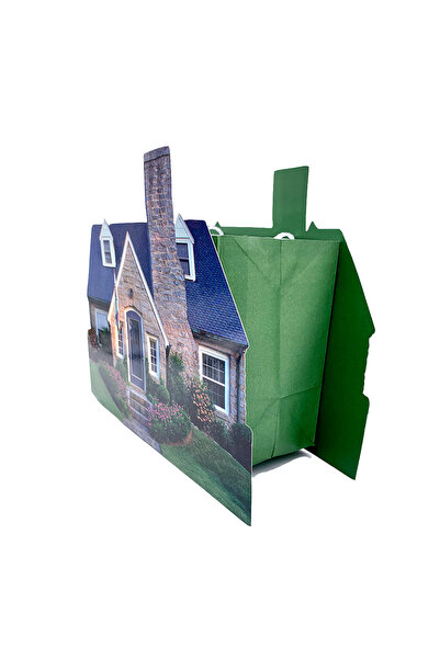 TRIANGLE House-shaped paper bag
