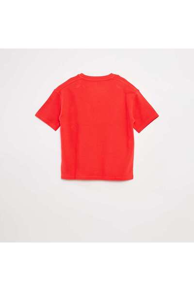 KIABI Ottoman knit T-shirt RED