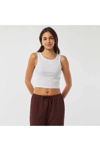 KIABI Vest top with cutaway arms WHITE